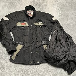 FirstGear Kilimanjaro Coat Mens Medium Hypertex Motorcycle Jacket Black Moto ***